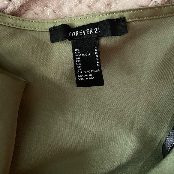 GREEN SLIP ON DRESS - Picture 4 of 5